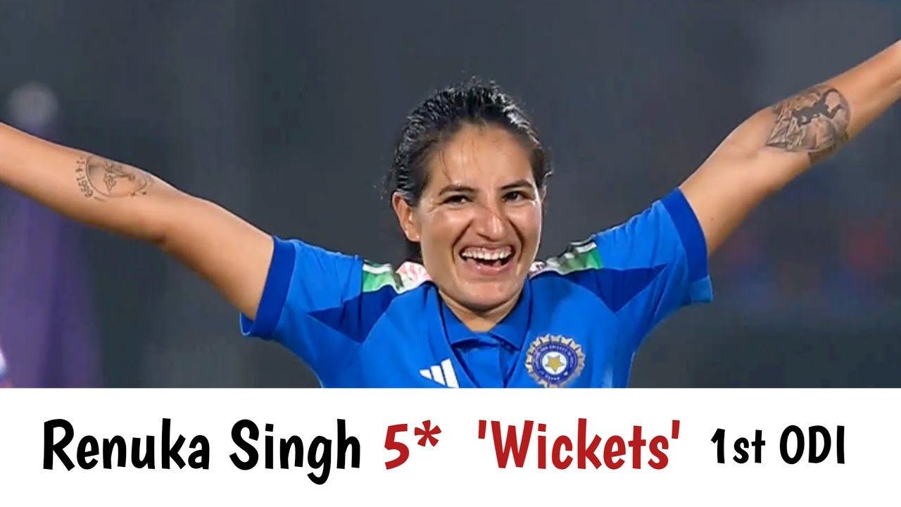 Renuka Singh Thakur Shines with 5 Wickets in 1st ODI vs West Indies Women 🌟