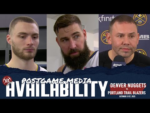 Full Denver Nuggets Postgame Media vs. POR 🎙
