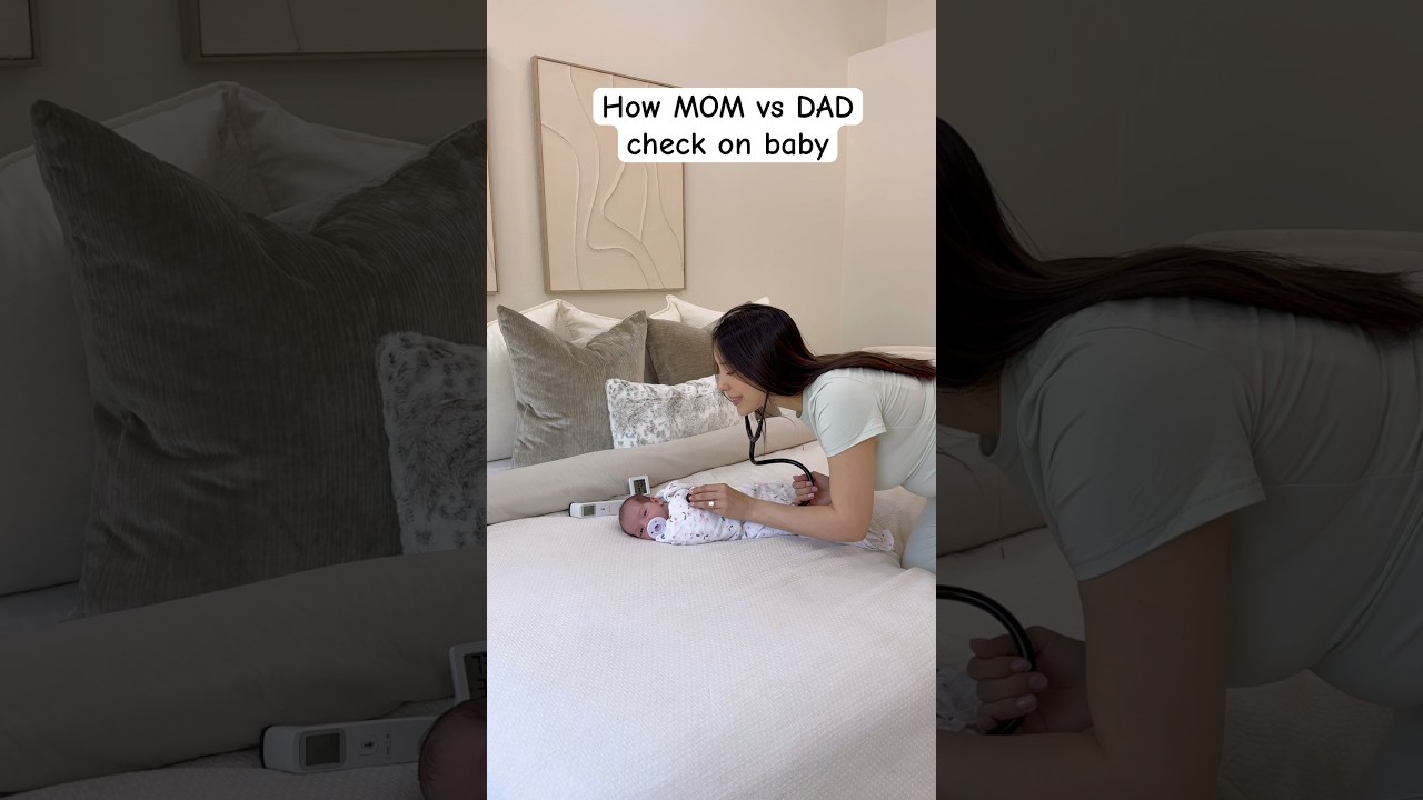 How MOM vs DAD Check in on their Baby 😂