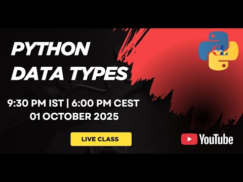 Python Data Types  | Live Q&A