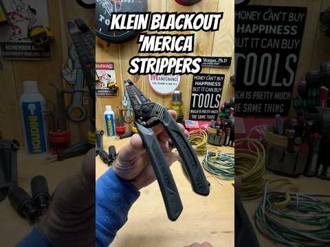 Klein Blackout ‘Merica Wire Strippers - Limited Edition #tools #klein #madeinusa