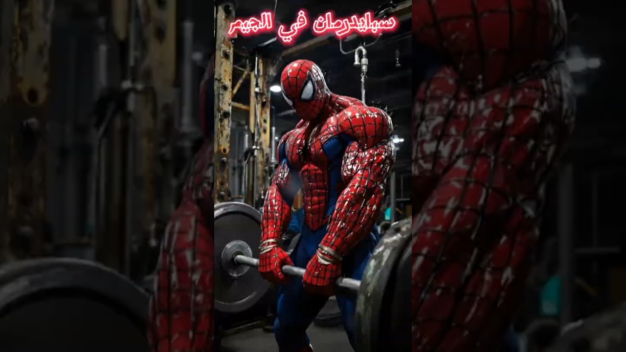 تحدي الجيم بين سبايدرمان وسوبرمان وباتمان 🤯