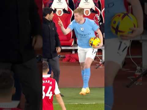 De Bruyne and Arteta Touchline DRAMA
