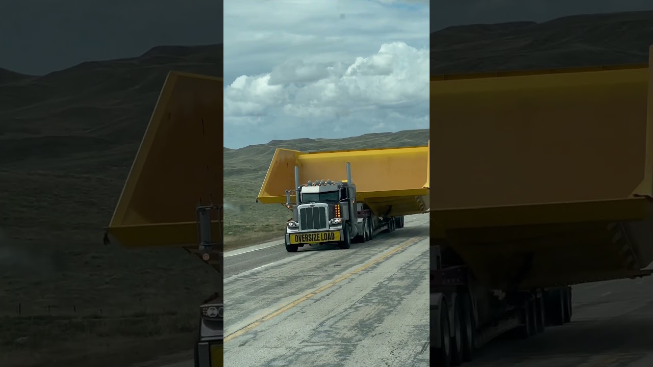 Tesla Truck Transporting Oversize Load