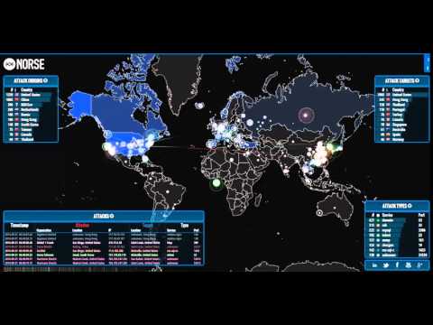 Norse Attack Map - Cyber Attack Map by Norse Security