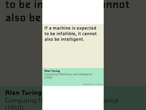 Quote by Alan Turing typeset in Alphaville by Shinntype