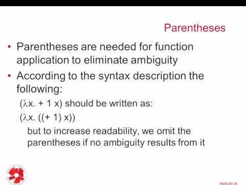 Programming Languages: Lambda Calculus - 1