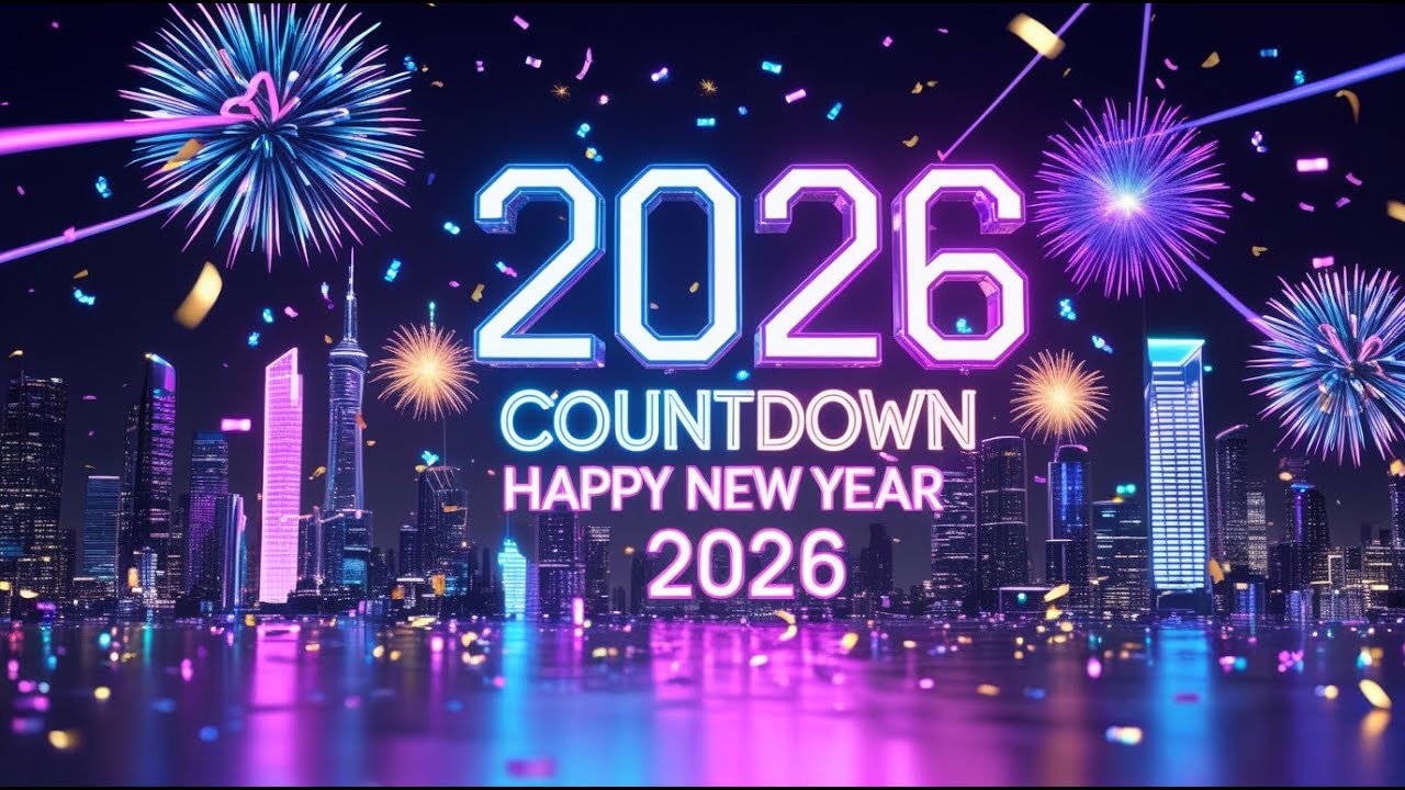 New Year 2026 Countdown 🎉 Festive Music & Wishes