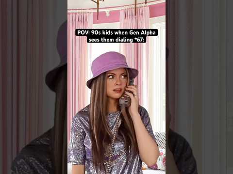POV: #90skids when Gen Alpha sees them dialing *67. #nostalgia #90s