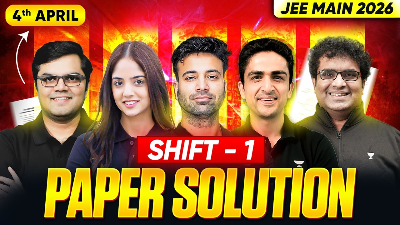 JEE Main 2026 Paper Solution - 4th April - Shift 1