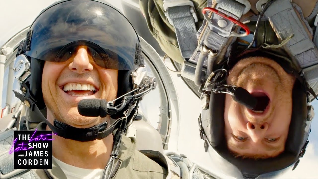 Tom Cruise Takes James on a Fighter Jet Ride ✈️