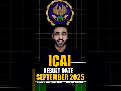 ICAI SEPTEMBER 2025 RESULT DATE | CAINTER |CA FOUNDATION |CA FINAL #icai #result #castudents