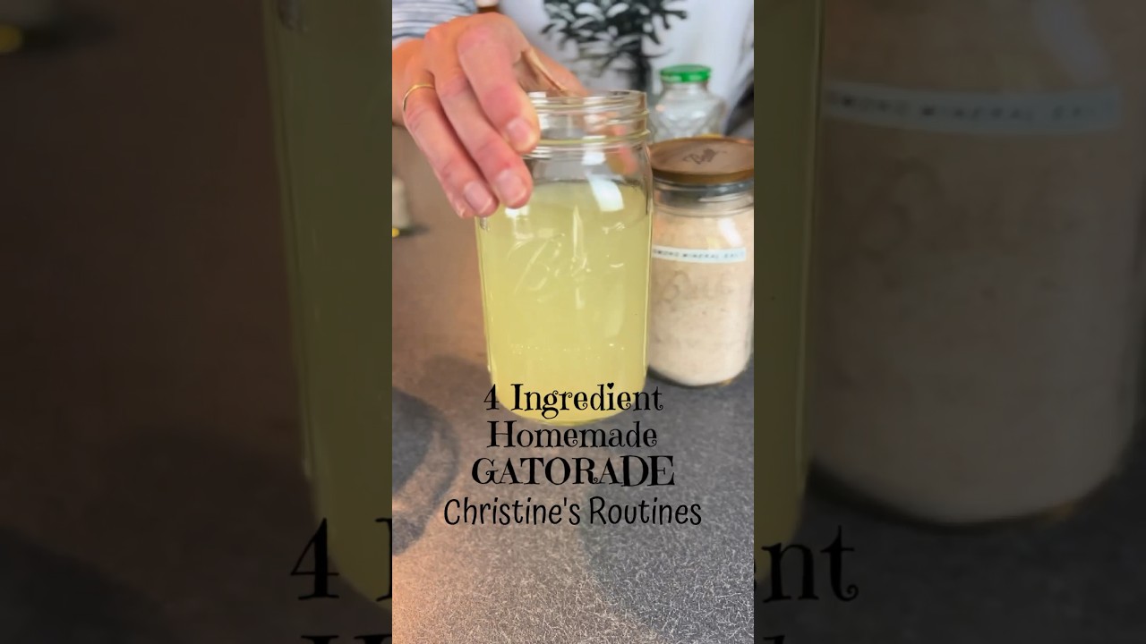 4 Easy 4-Ingredient Homemade Gatorade 🥤 Refresh Your Hydration Easily!