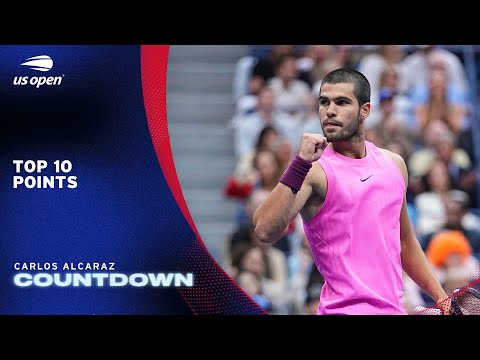 Carlos Alcaraz Top 10 Points | 2025 US Open