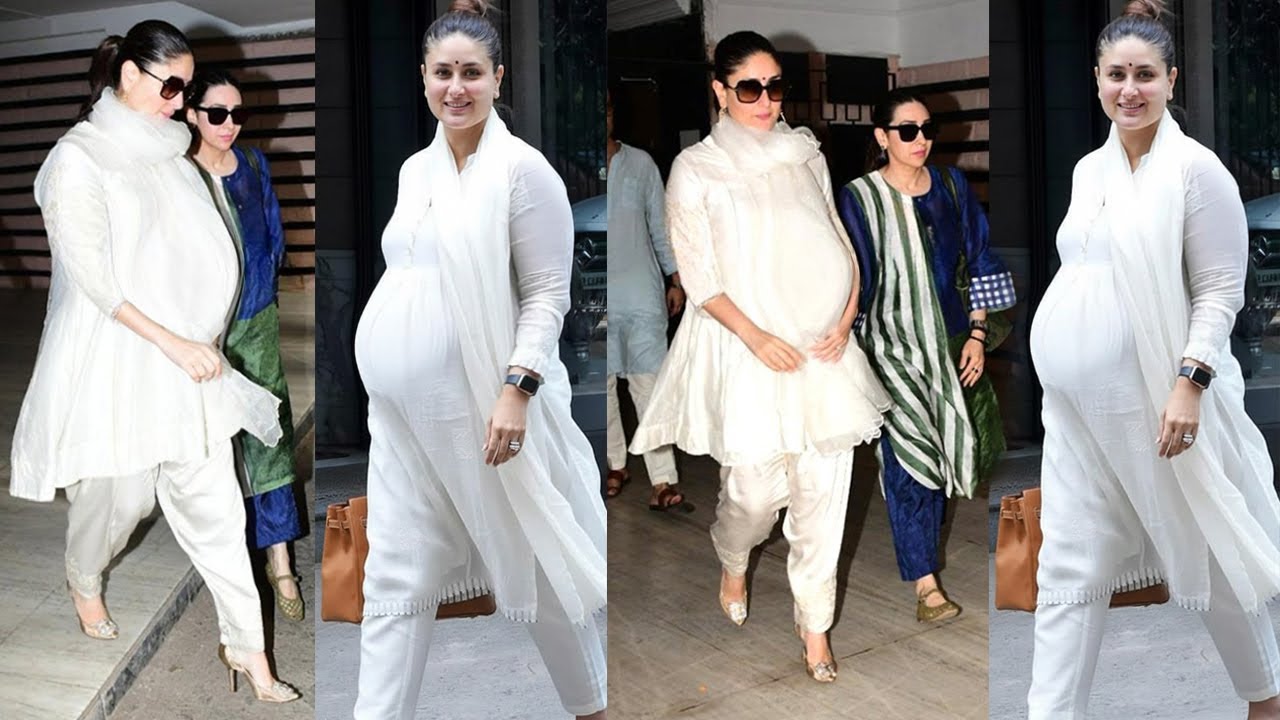 Kareena Kapoor's Baby Bump Hidden During Clinic Visit with Karisma 🤰
