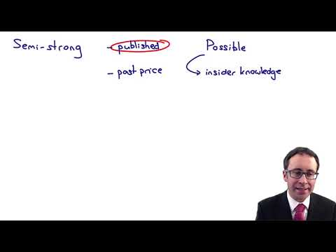 Efficient market hypothesis (EMH) - CIMA F3 lecture