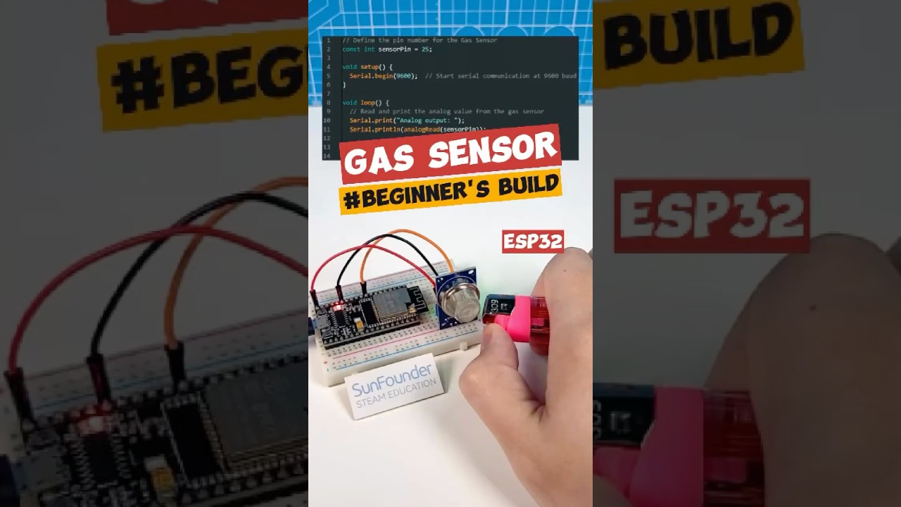 ESP32 Gas Sensor Project for Arduino 🤖