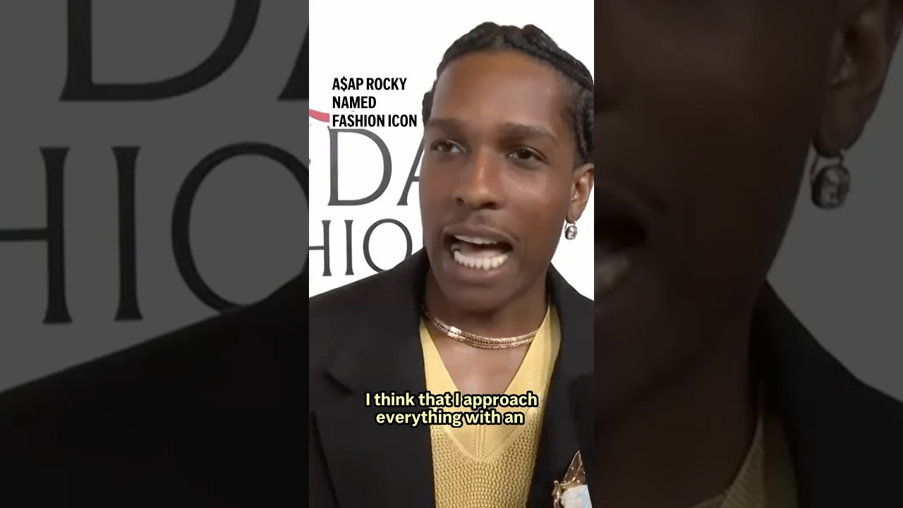 A$AP Rocky Recognized as Fashion Icon