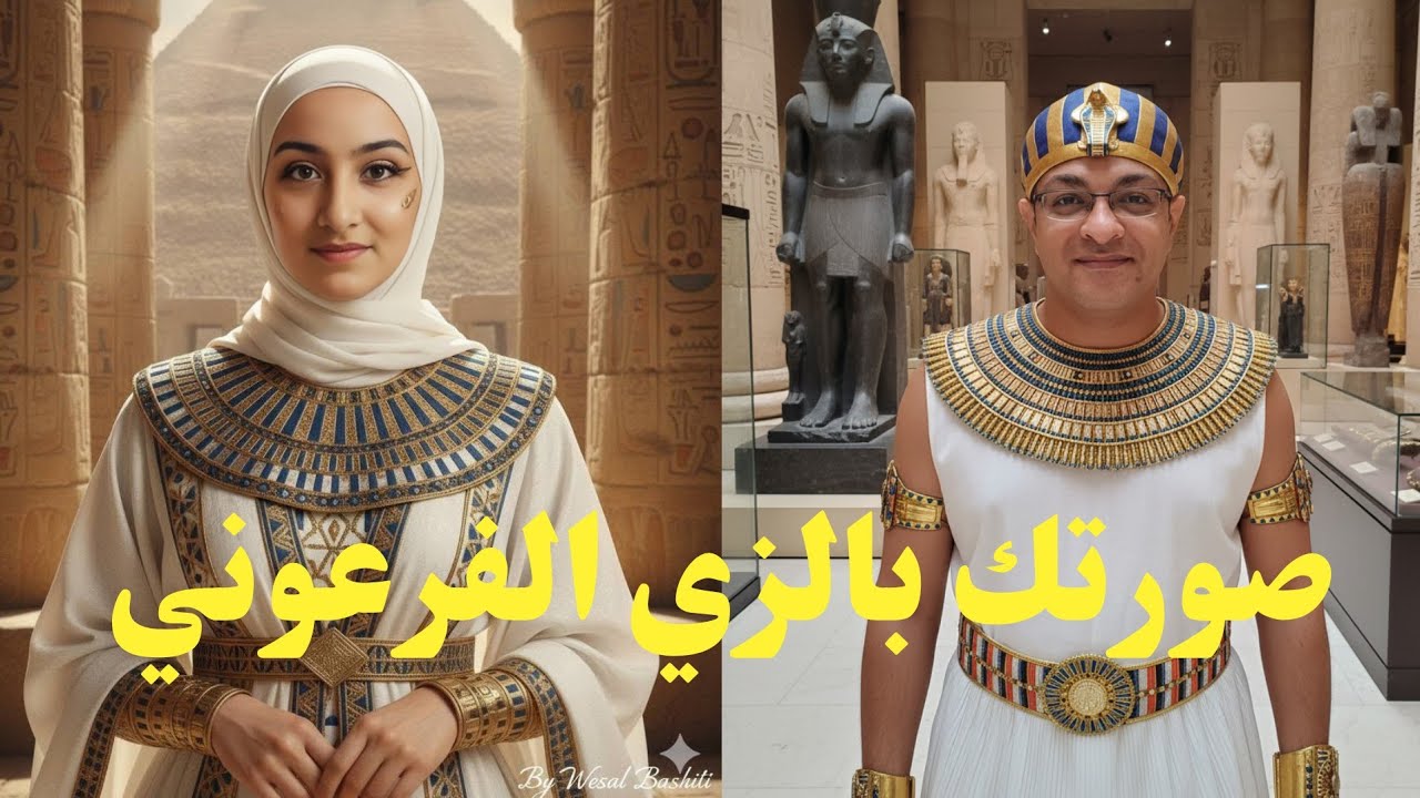كيف تحول صورتك إلى زي فرعوني بسهولة قبل افتتاح المتحف المصري الكبير 🏺