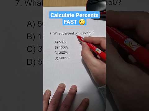 Find Percentages in Seconds | Percentage Problems - Shortcuts & Tricks #math #percents #mathtrick