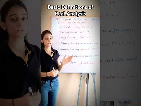 Basics of Real Analysis bsc maths📝#shorts #ytshortsvideo #maths #realanalysis