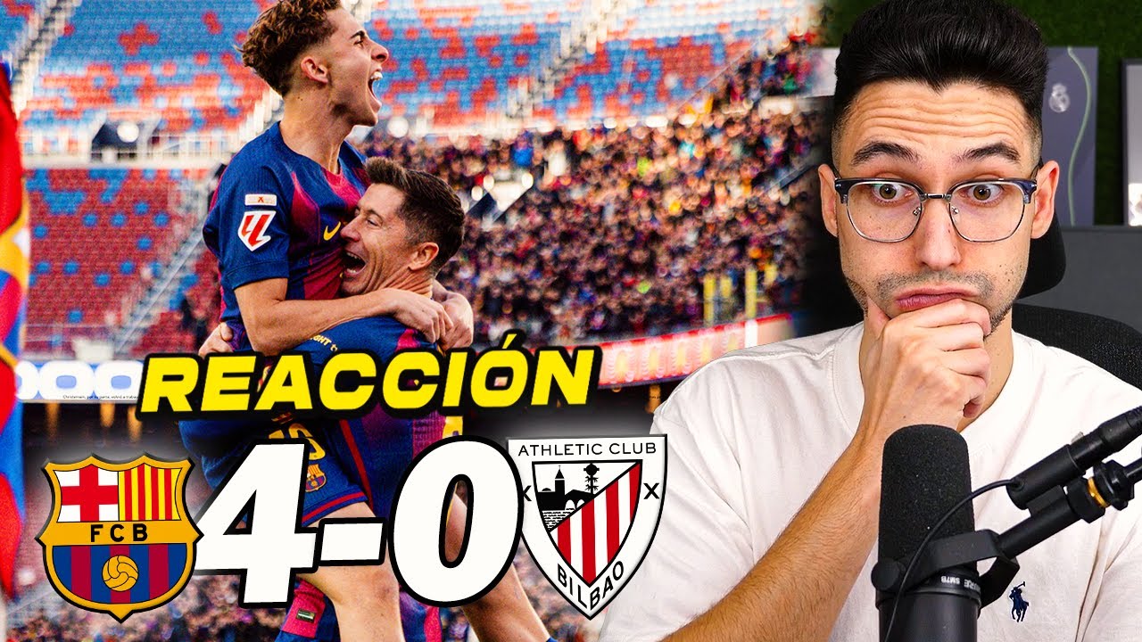 Reacción del Hincha al Barcelona vs Athletic 4-0 ⚽