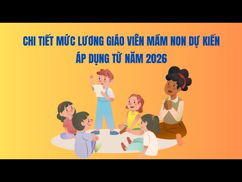 Chi tiết mức lương giáo viên mầm non dự kiến áp dụng từ năm 2026 | Báo Lao Động