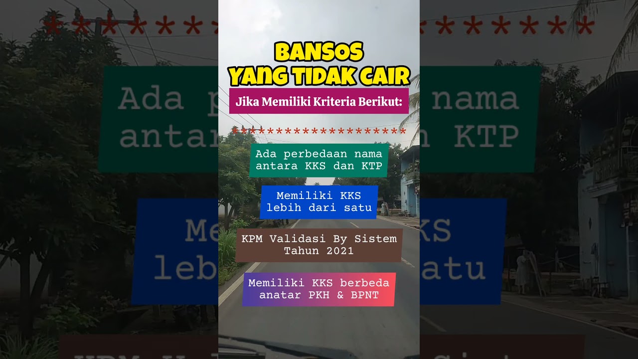Bantuan Sosial Tidak Cair Jika Memenuhi Kriteria Tertentu