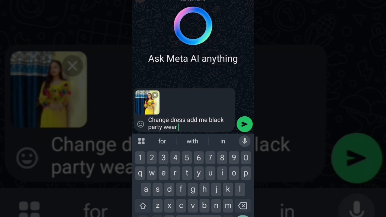 Meta AI Changes Dress 😄🥻