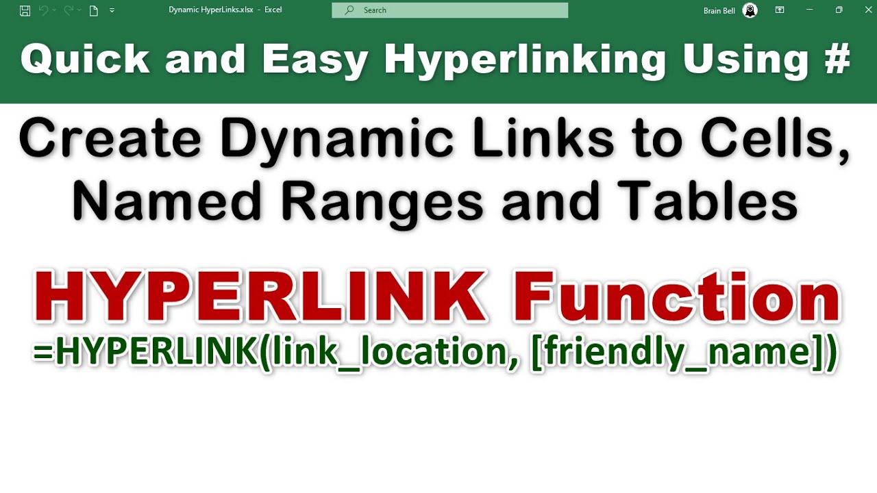 Excel HYPERLINK Function: Dynamic Links to Cells & More