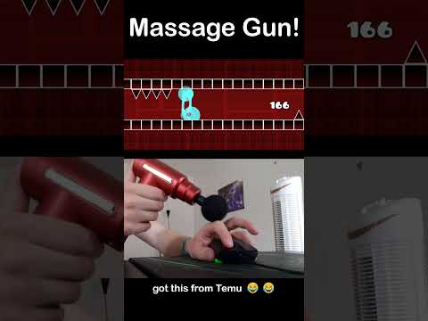 MassageGun vs Spam Challenge! 😳 #GeometryDash