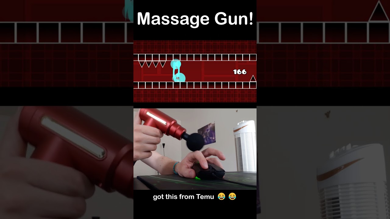 MassageGun vs Spam Challenge! π³ #GeometryDash