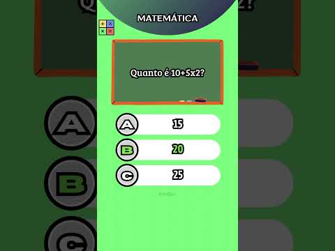 Quiz de matemática - Teste seus conhecimentos #matemática #quiz #shortsviral