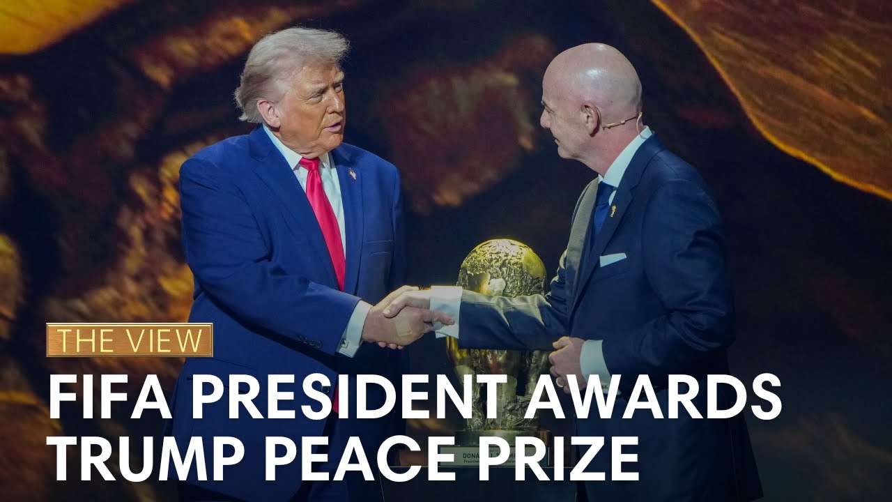 FIFA President Honors Trump with Peace Prize 🏆