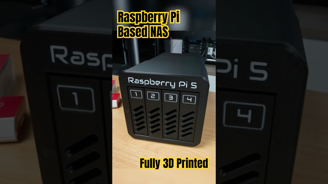 DIY 4-Bay NAS with Raspberry Pi 5 🖥️