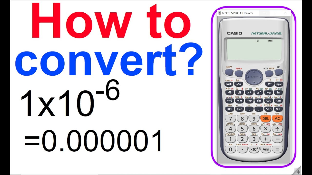 Convert Scientific Notation to Normal Form 📟