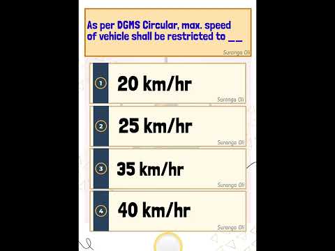 MCQs for Mining DGMS Statutory Exam | Suranga Oli