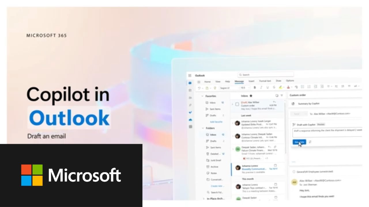 Copilot in Outlook | Draft effective emails
