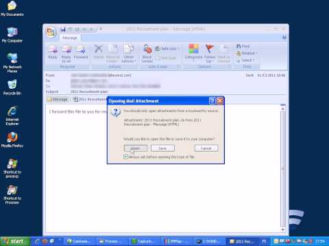 Opening the email that was used to hack RSA