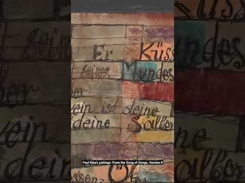 Paul Klee's From the Song of Songs, Version II
