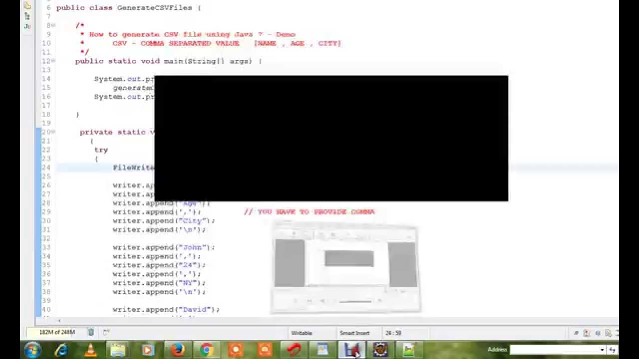 Java Demo: Create CSV Files Easily