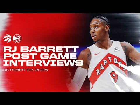 RJ Barrett | Post Game vs. Hawks | October 22, 2025