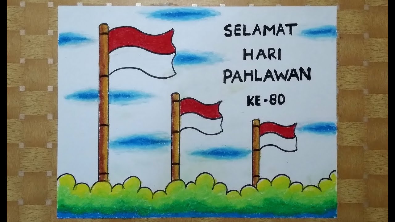 Panduan Mudah Menggambar Poster Hari Pahlawan Nasional 2025 🖍️
