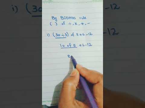 BODMAS rule trick-maths-sums solution by bodmas rule