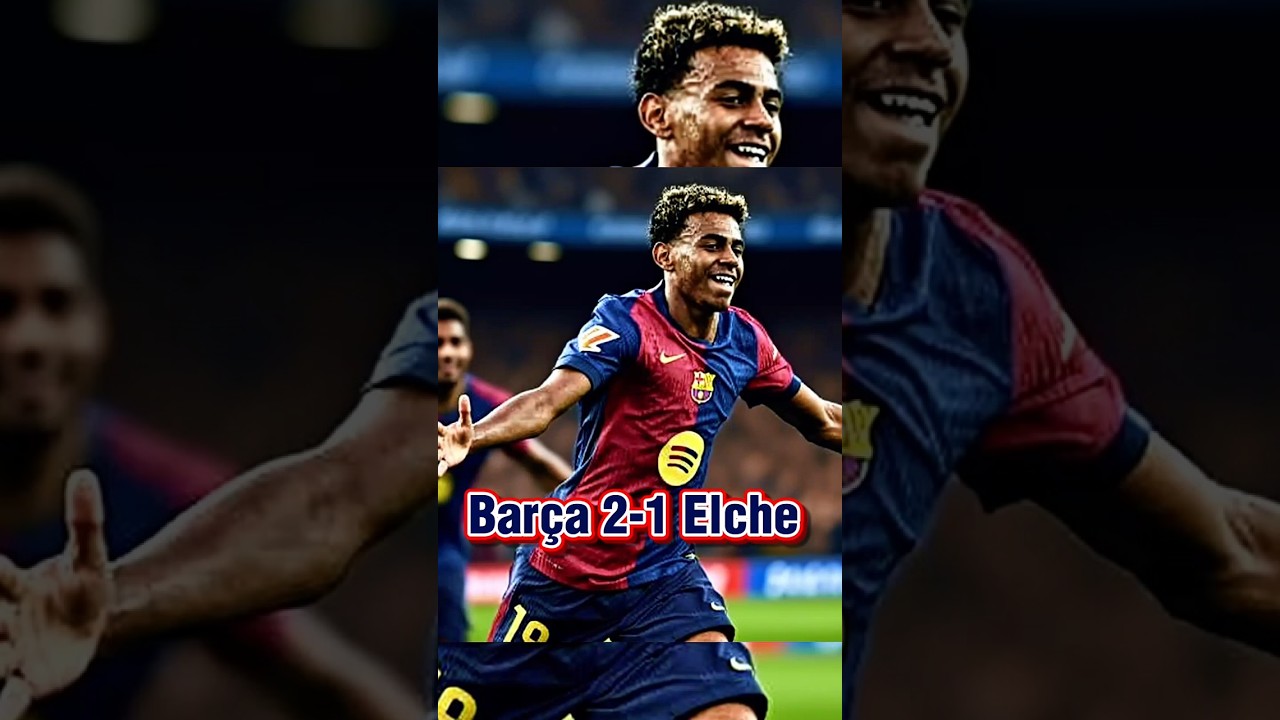 🔥 Barcelone vs Elche : Lamine Yamal ouvre le score avec un but légendaire!
