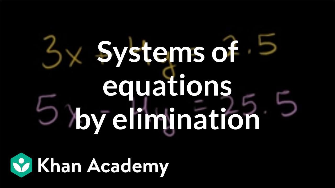 Master Solving Systems of Equations by Elimination | Free Algebra Tutorial 📚