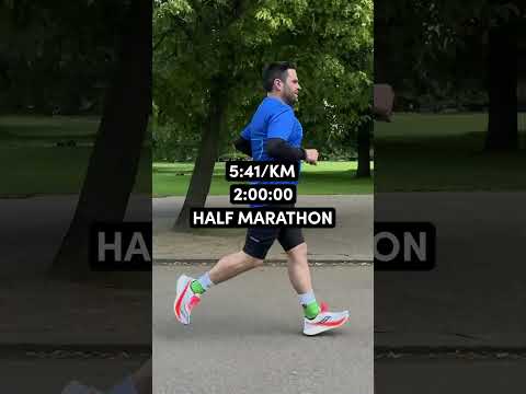 Half Marathon Paces in Real Time #running #training
