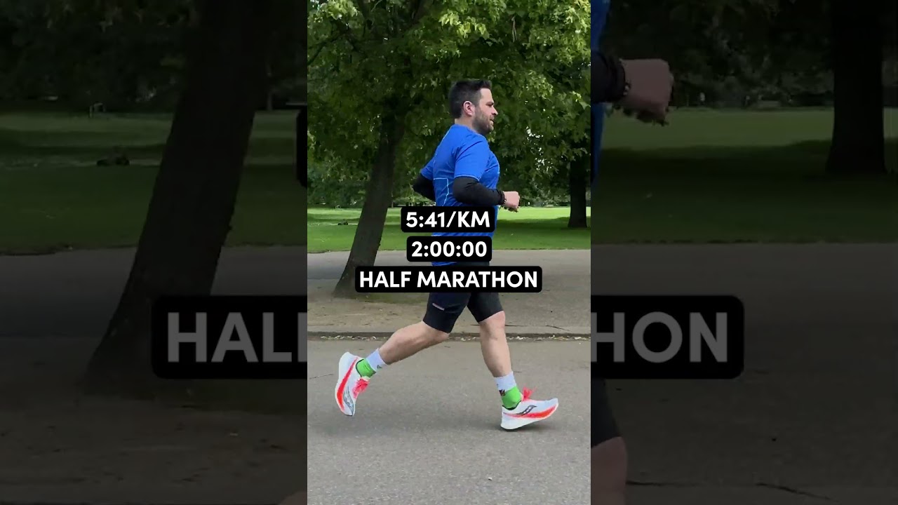 Real-Time Half Marathon Paces 🏃‍♂️