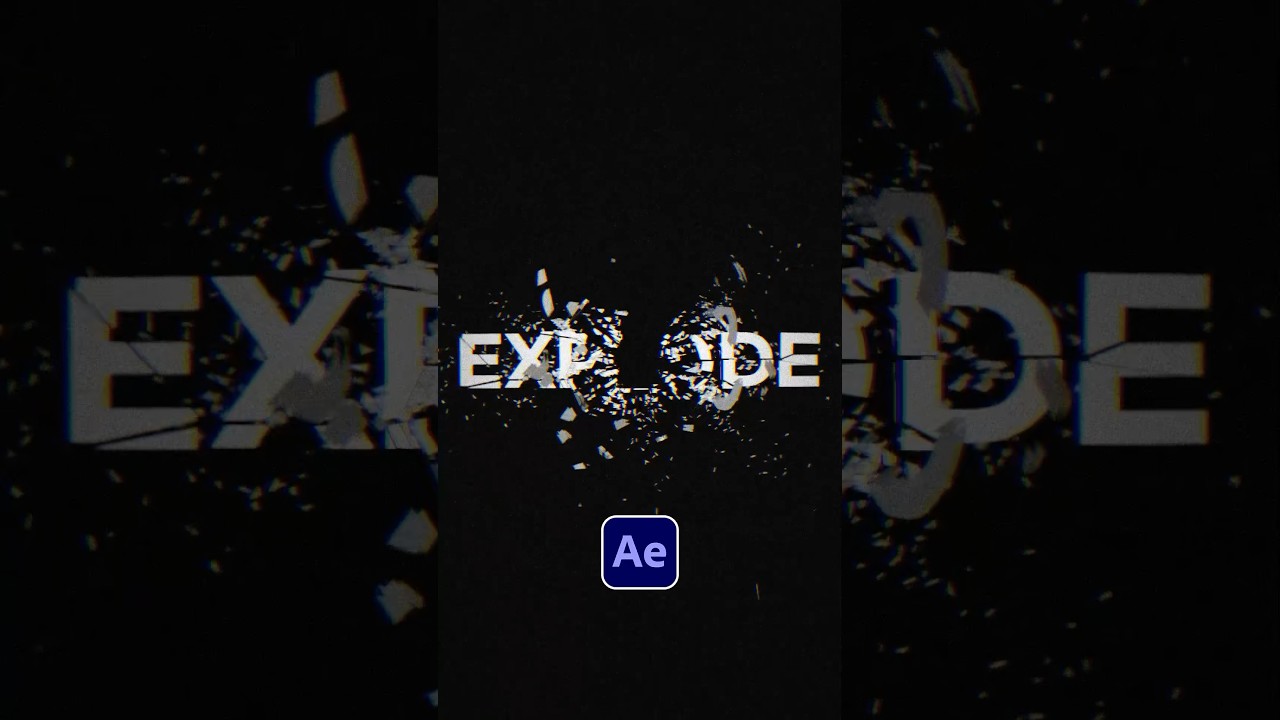 Shatter Effects in After Effects π₯