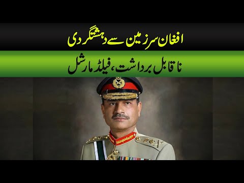 Terrorism from Afghan soil Unbearable, Field Marshal